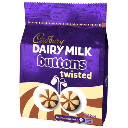 Cadbury chocolate buttons twisted 100g - British product