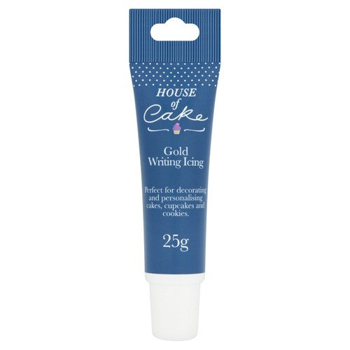 House of Cake Gold Writing Icing 25g, UK version