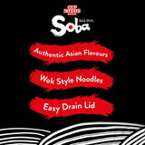 Nissin Soba Instant Noodles Wok Style Pot 90g, imported from the UK