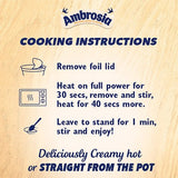 Ambrosia ready to eat porridge pot in golden syrup flavour, 210g - British product