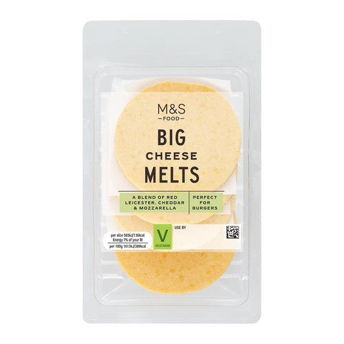 M&S Big Cheese Burger Melts 4 cheese slices 140g - British product