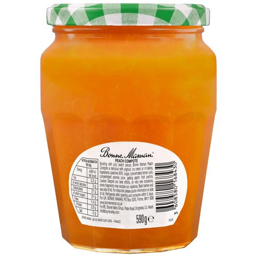 Bonne Maman Peach Compote Fruit 590g - British product