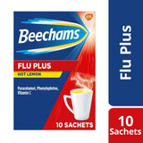 Beechams Flu Plus lemon sachets - British product