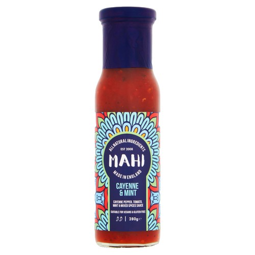 Mahi cayenne & mint sauce 280ml, imported from the UK