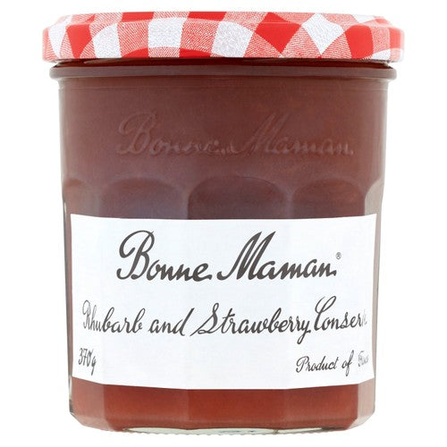 Bonne Maman Strawberry Rhubarb Conserve 370g - Imported Product