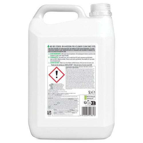 Ecover Zero washing up liquid 5L - British product