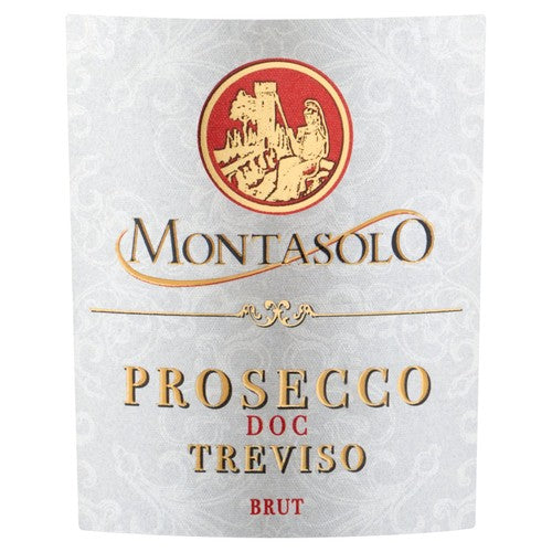 MONTASOLO Prosecco DOC Brut 75cl, imported from the UK