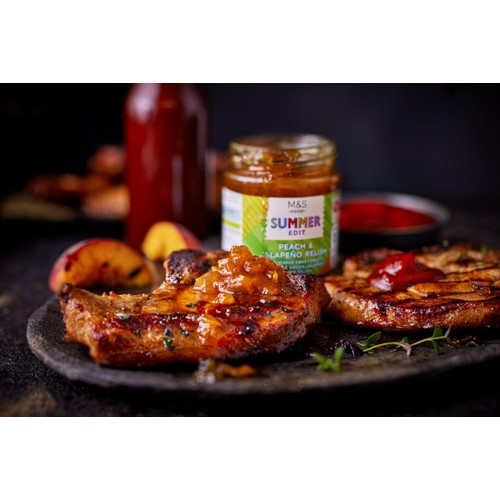 M&S Hot Honey BBQ Sauce 295g, imported from the UK