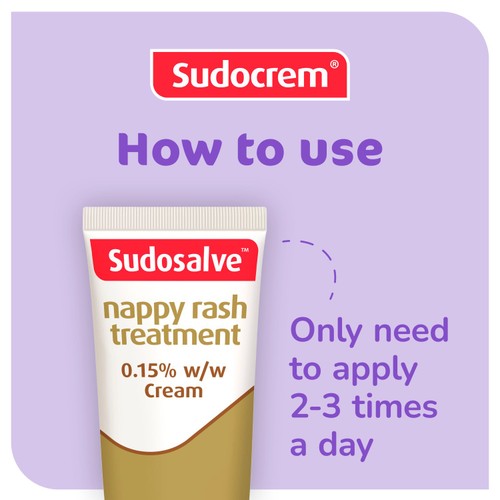 Sudocrem Sudosalve nappy rash treatment cream 25g (British brand)