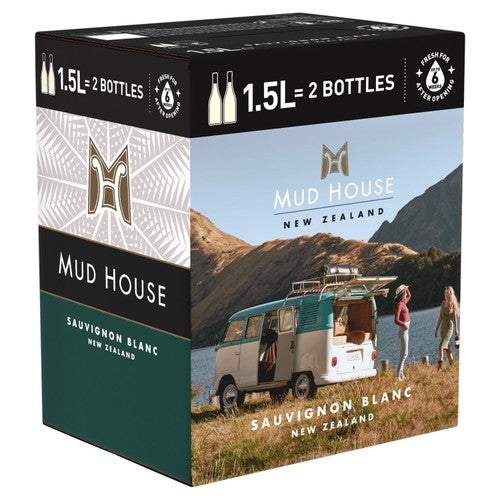 Mud House Sauvignon Blanc boxed wine 1.5L, imported from the UK