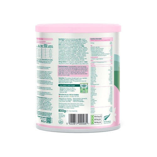 Nannycare goat stage 1 infant milk formula 800g, imported from the UK