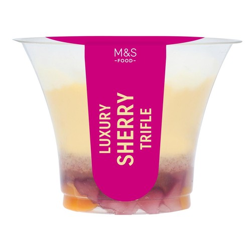 M&S Luxury Sherry Trifle dessert - British product