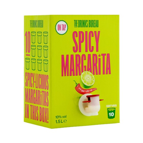 The Drinks Bureau Spicy Margarita Party Box cocktail 10 servings - British product