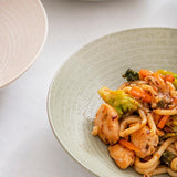 KitchenCraft Stoneware Coupe 22cm Bowl Set, Green