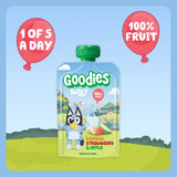 Goodies Bluey kids smoothie Banana Strawberry Apple 4x100g, UK version