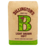 Billington's light brown soft sugar, imported from the UK