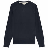 M&S Mens Pure Cotton Waffle Sweatshirt, S, Navy