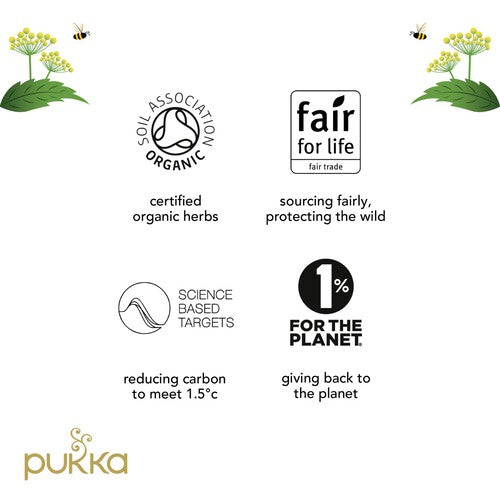 Pukka Organic Three Chamomile Tea x20 Home-Compostable Herbal Tea Bags