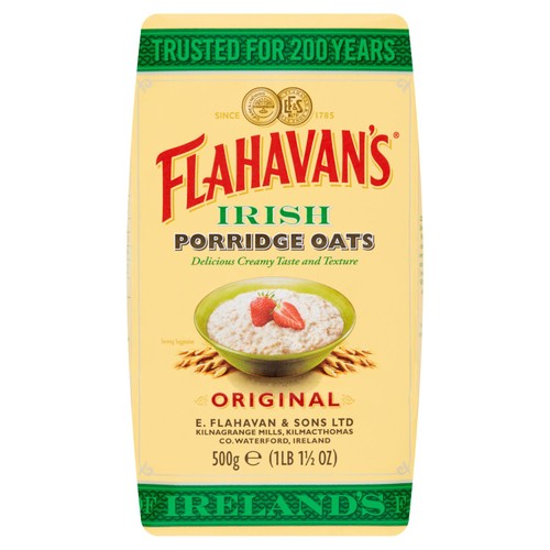 Flahavan's Irish Original porridge oats 500g - British product