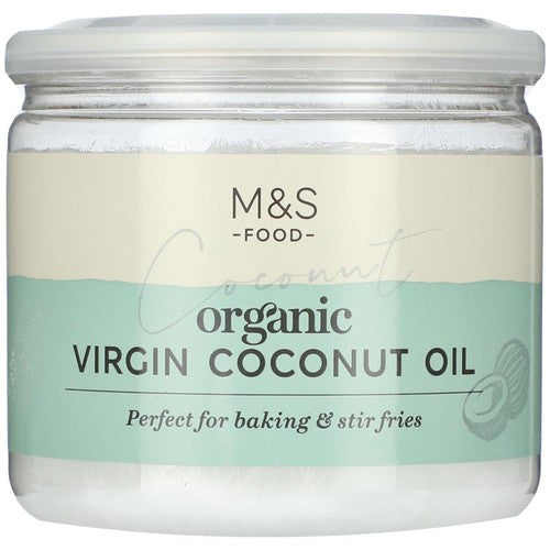 M&S Organic Virgin Coconut Oil 300ml, imported from the UK