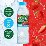 Volvic strawberry flavoured water 6 x 500ml multipack (British brand)