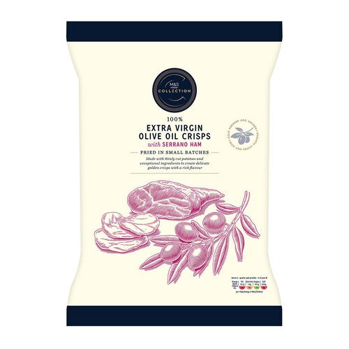 M&S Collection Extra Virgin Olive Oil with Serrano Ham Crisps