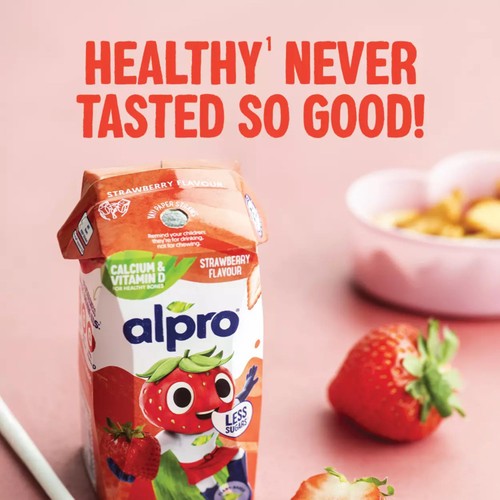 Alpro Kids Soya Drink Strawberry 200ml - British product