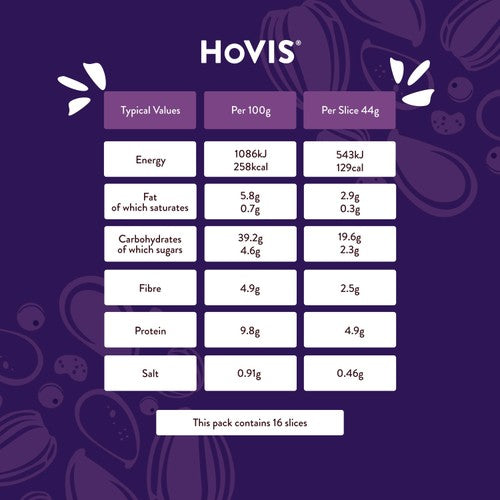 Hovis Seeded Batch sliced bread 800g, UK version