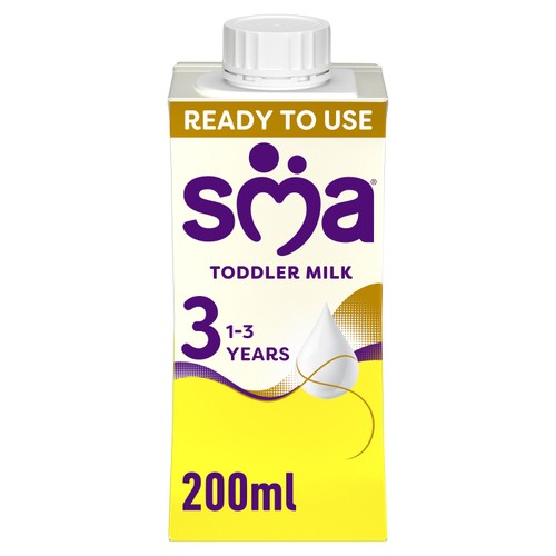 SMA Pro 3 Growing Up Milk Ready to Use toddler milk drink 200ml (British brand)