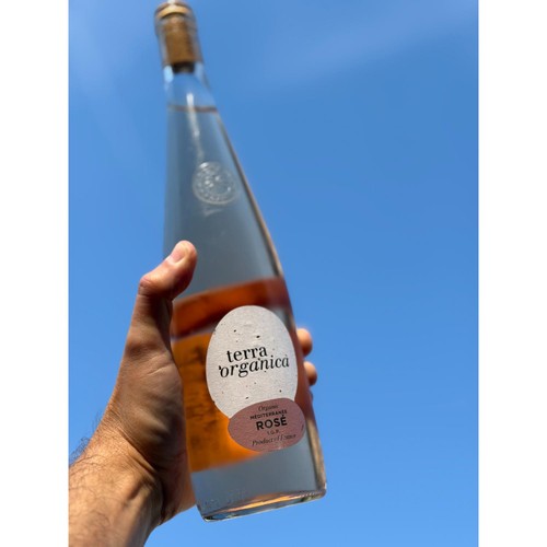 Terra Organica Mediterranee Rosé wine, imported from the UK