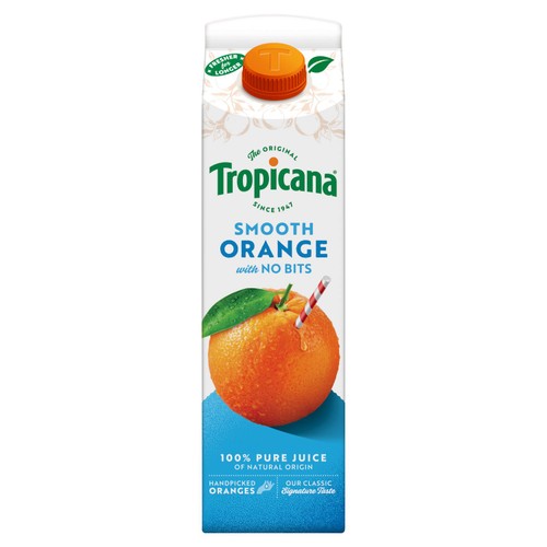 Tropicana long life pure smooth orange fruit juice 850ml (British brand)