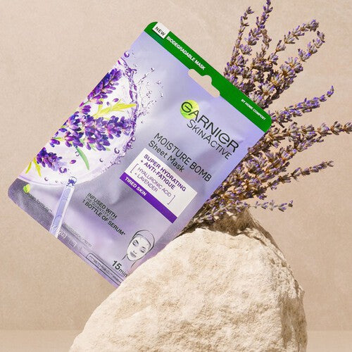 Garnier Moisture Bomb Lavender Hydrating Face Sheet Mask