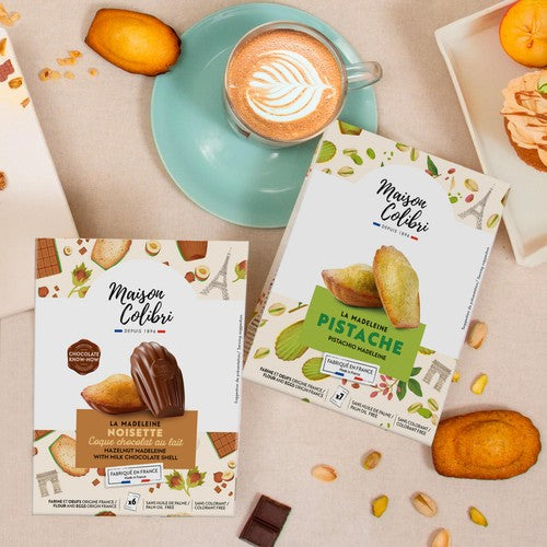 Maison Colibri pistachio madeleine 175g, imported from the UK