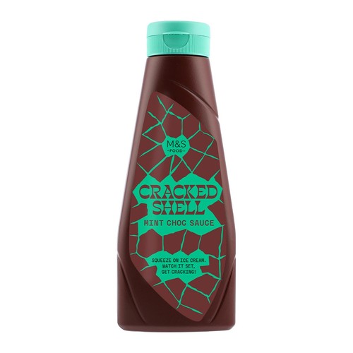 M&S mint chocolate sauce cracked shell, imported from the UK