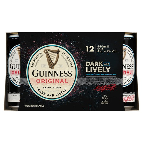Guinness Original stout beer 12 x 440ml, UK version