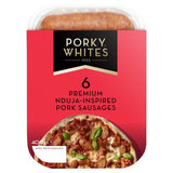 Porky Whites 6 Premium Nduja-Inspired Pork Sausages