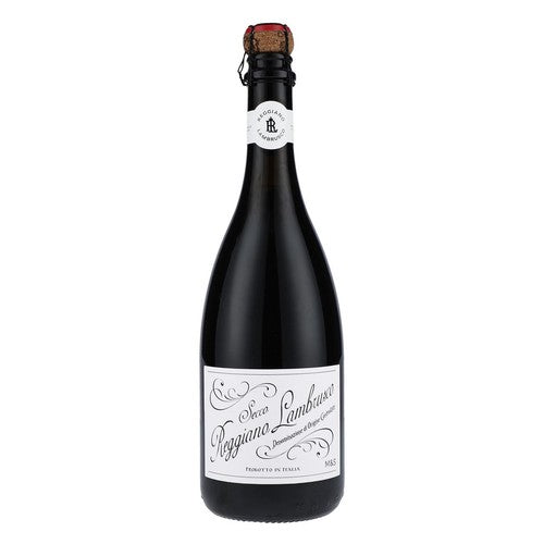 M&S Secco Reggiano Lambrusco sparkling red wine - British product
