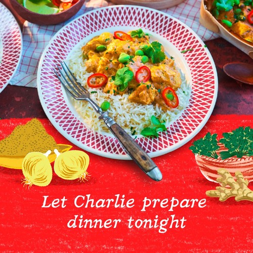 Charlie Bigham's Thai Red Chicken Curry & Fragrant Rice for 2