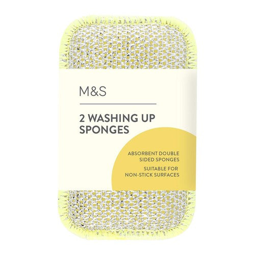 M&S washing up sponges 2 pack, imported from the UK