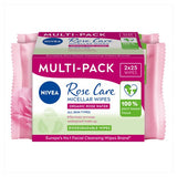 Nivea Rose Care Micellar Face Wipes 50 wipes, imported from the UK