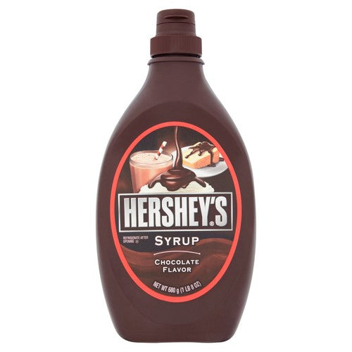Hershey's chocolate syrup squeezy bottle 680g, UK version