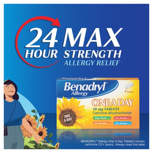 Benadryl One A Day allergy relief tablets 30 tablets - British product