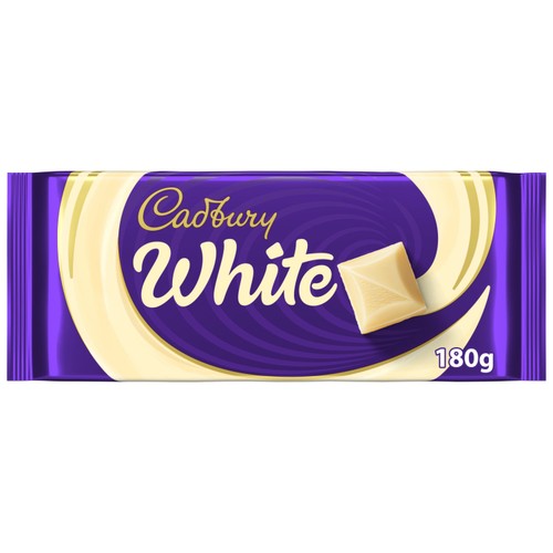 Cadbury white chocolate bar 180g - British product