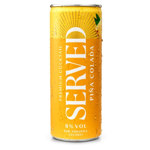 Served Pina Colada canned cocktail 250ml (British brand)