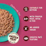 Lily's Kitchen Cat Smooth Chicken & Cod Pate for Kittens