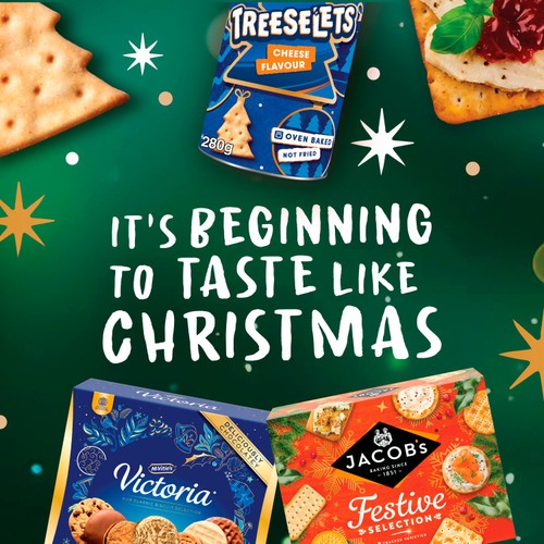 Jacob's Crinklys cheese and onion baked snack biscuits 200g, UK version