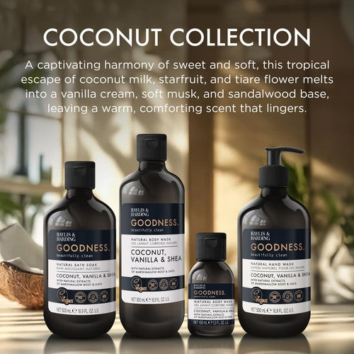 Baylis & Harding coconut vanilla body wash 100ml, imported from UK