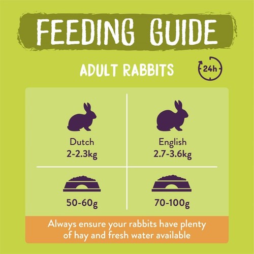 Burgess Excel adult rabbit food with mint 3kg - British product