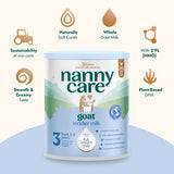 Nanny Care goat stage 3 toddler milk formula 800g, imported from the UK