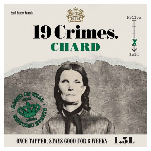 19 Crimes Chardonnay boxed wine 1.5L - British product